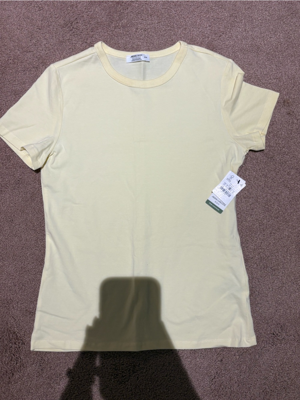 3 for $19 Nwt Ardene Light Yellow Women's Short Sleeve Tee size medium